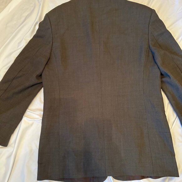 Donna Karan 100% Wool Blazer Gray size 42R Vintage Made in Italy - Picture 10 of 13